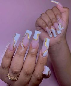 Nail Ideas Black Women, Summer Nails Black Women, Dominican Nails, Classy Acrylic, Work Nails