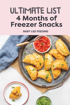 baby led weaning Vegetarian Empanadas, Blueberry Oat Bars, Sugar Free Carrot Cake, Snacks For Kids