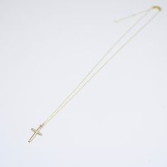 "14K Gold Cross Necklace - 14K Gold Adjustable Necklace This necklace is adjustable to 16\", 17\" or 18\" lengths. ★ The necklace is 14K solid gold. ★ 14K gold cross pendant is about 25mm x 12mm. Please read our policies before you place your order. https://www.etsy.com/shop/SashJewelry/policy?ref=shopinfo_policies_leftnav To see other Mother daughter necklace set click here: https://www.etsy.com/shop/SashJewelry?section_id=12441134&ref=shopsection_leftnav_1 To see other bracelets click here 14k Gold Cross Necklace With Adjustable Chain, Minimalist Tarnish Resistant Yellow Gold Cross Necklace, Minimalist Tarnish-resistant Yellow Gold Cross Necklace, Gold Adjustable Minimalist Cross Necklace, Adjustable Yellow Gold Crucifix Jewelry, 14k Gold Cross Necklace Tarnish Resistant, 14k Yellow Gold Filled Cross Necklace, Yellow Gold Cross Necklace With Adjustable Chain, 14k Yellow Gold Cross Necklace With Adjustable Chain