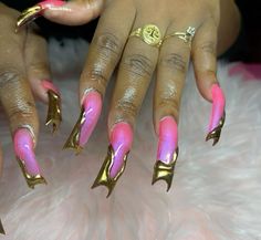 Poppin Nails, Duck Nails, New Nail Designs, Long Nail Designs, Glamour Nails, Long Acrylic Nails Coffin, Unique Acrylic Nails, Bling Acrylic Nails, Acrylic Nails Coffin