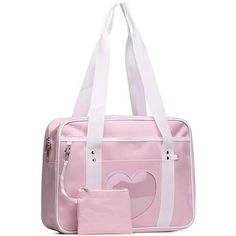 Approximately 14.8 X 4.8 X 11 Inches / 10 Liters Capacity 1 Main Zipper Pocket, 1 Outside Zipper Pocket, 1 Transparent Window For Pins Or Brooches Anime Purse, Japanese School Bag, Cute School Bags, Kawaii Bag, Kawaii Bags, Kavu Rope Bag, Japanese Bag, Book Wallet, Ita Bag