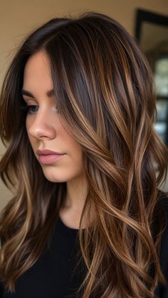 hair styles # hair cuts # long hairstyle # short hairstyle # prom hairstyle # boys hairstyle # boys haircuts Hair Color For Thick Hair, 5n Brown Hair Color, Medium Hair Balayage Brunette, Hoco Hairstyles Updo, Highlights On Brunette Hair, Hairstyles For Homecoming, Balayage Brown Hair, Brown Hair Highlights, Balage Hair