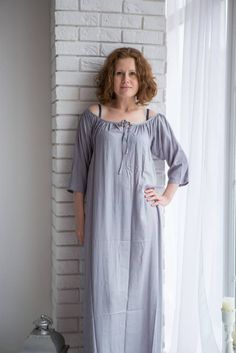 Long Solid Dusty Pastels Nighties for every woman who loves a | Etsy One Picture, Women's Nightgowns, Nightgowns, Sleep Comfortably, First Night, Every Woman, One Pic, Night Dress, Night Gown