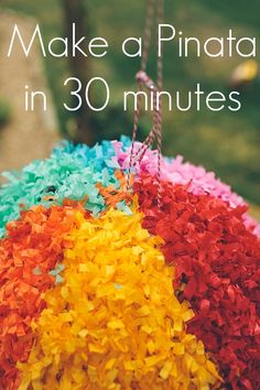 the words make a pinata in 30 minutes