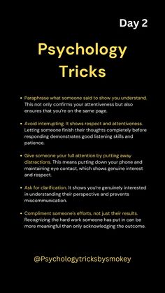 Remember to follow for more quick psychology tips!  HASHTAGS: #psychologytricks #psychologyhack #mindtricks #psychologytips #mindhack #socialskills #communicationtips #buildconnections #makethemlikeyou #simpletricks #conversationtips #psychologyfacts #relationshipadvice #socialpsychology #persuasiontechniques #influencepeople #humanbehavior #buildrapport #peoplelikeyou #betterconversations #makefriends #relationshiptips #psychologyhacks #socialhacks #quicktips #psychologytrick #mindgames #boostrelationships #psychology101 #lifehacks Human Behavior Psychology Facts, Behavior Psychology, The Art Of Communication, Learning Psychology, Art Of Communication, Good Listening Skills