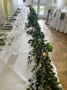 Fresh Eucalyptus garland at Highley Manor for the Top Table - flowers by Chirpee Flowers Top Table Flowers, Fresh Eucalyptus, Eucalyptus Garland, Venue Ideas, Top Table