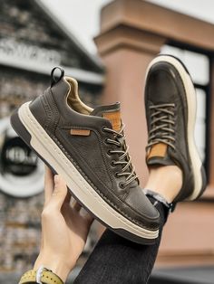 Aliexpress Products, Shoes For Guys, All Black Shoes, Best Shoes For Men, Casual Leather Shoes, Sport Shoes Men, Men's Casual Shoes, Shoes For Sale, Rubber Shoes