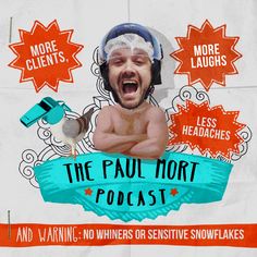 the paul north podcast with an image of a man wearing headgear and holding a blow dryer in his mouth