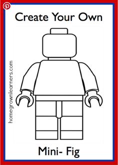 an image of a lego minifig with the text create your own