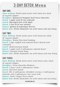 Doable 3-Day Winter Detox with Recipes #adelgazar #pierdepeso #bajardepeso #dieta Winter Detox, Candida Cleanse, Detox Kur, Lemon Detox, Full Body Detox, Detox Juice Recipes, 3 Day Detox, Cleanse Diet, Natural Detox Drinks