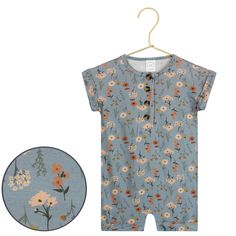 Our Lou Lou Rompers are your everyday go-to that make dressing baby a breeze. functional buttons down front rolled short sleeves and leg cuffs for gender neutral style snaps for easy changes lightweight + silky soft fabric Hassle-free one piece, exceptionally cute. Sizes: Newborn-3 Month: 6-12 pounds // 18-22” long 3-6 Month: 12-16 pounds // 22-27” long 6-12 Month: 16-20 pounds // 26-30” long 12-24 Month: 20-30 pounds // 29-33” long 2/3T : 28-34 pounds // 32-40” long 4/5 : 37-45 pounds // 39-45" long Color: Dusty Blue + Floral *Due to the stretchy nature of knit fabric, rompers may have slight variations in length. Gender Neutral Style, 45 Pounds, Neutral Style, Newborn Essentials, Lou Lou, Leg Cuffs, 20 Pounds, Comfy Fits, Dusty Blue