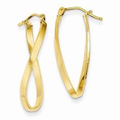 Metal: 14k Yellow GoldLength:9 mmWidth:2 mmFree U.S. Shipping for orders over $99 Protected by our 30-Day Risk Free Returns! Twisted Earrings, Twisted Hoop Earrings, Baby Earrings, Hoop Earrings Style, Fine Diamond Jewelry, Kids Earrings, Yellow Earrings, Green Gifts, Small Earrings