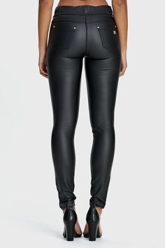 N.O.W® Faux Leather - High Waisted - Full Length - Black Light Flare, Stylish Pants, High Waist Fashion, L And Light, Beyonce Knowles, Indigo Dye, Fashion Pants, New Style, Leather Pants