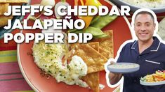 jeff's cheddar jalapeno popper dip is the ultimate appetizer