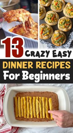 13 easy dinner recipes for beginners that are delicious and quick to make with the help of