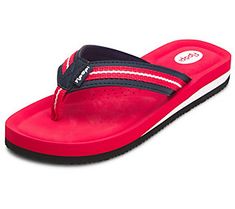 With a super soft jersey lining, two-tone printed ribbon, and a comfortable footbed, the Zoey flip flop thong is the perfect summer shoe for the sporty, stylish woman. From Floopi. Sporty Slippers For Sports In Summer, Sporty Slippers For Summer Sports, Sporty Summer Slippers With Cushioned Footbed, Sporty Cushioned Slippers For Summer, Summer Sports Flip Flops With Cushioned Footbed, Cushioned Sports Flip Flops For Summer, Sporty Slip-on Swimming Flip Flops, Sporty Slip-on Flip Flops For Swimming, Sporty Flip Flops With Textured Footbed For Spring