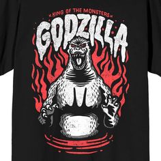 Add fun style to your wardrobe with this Men's Godzilla Classic King of the Monsters Graphic Tee. Add fun style to your wardrobe with this Men's Godzilla Classic King of the Monsters Graphic Tee. FEATURES Crewneck Short sleeveFABRIC & CARE Cotton Machine wash Imported Size: XXL. Color: Black. Gender: male. Age Group: adult. Godzilla Logo, Diy Shirts, Design Tshirt, Fun Style, Diy Shirt, Godzilla, This Man, Large Black, T Shirt Design