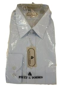 New Pauly & Forbes Mens Blue Cotton Blend Long Sleeve Dress Shirt 15 1/2 34-35 Blue Long Sleeve Dress, Blue Long Sleeve, Long Sleeve Shirt Dress, Mens Clothing, Monday Friday, Color Trends, Household Items, Pet Clothes, Dress Shirt