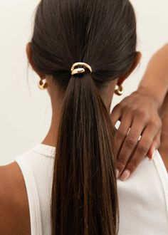 Please note, the Hair Cuffs are on preorder. By purchasing the Hair Cuffs, your whole order will ship Mid January.Introducing Hair Cuffs, a simplistic accessory to elevate any hairstyle. This accessory offers an elegant & effortless styling option. Available in both Gold & Silver, the Hair Cuffs are seamlessly inserted behind any hair elastic to cuff your updo. The Hair Cuffs feature three unique designs, so you can mix, match or stack for a personalized look. Gold Hair Cuffs, Hair Cuffs, Hair Elastic, Tie Gifts, Hair Sale, Hair Elastics, Gold Hair, Clip Ins, Mix Match