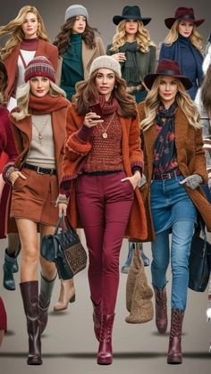 Cheap Fall Outfits, Fall Coats, Wardrobe Color, Flannel Outfits, Ways To Wear A Scarf, Dresses Fall, Outfits Dresses, Color Guide, Fall Hats