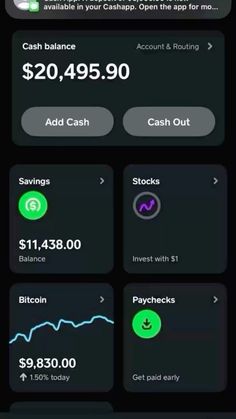 an iphone screen showing the cash app