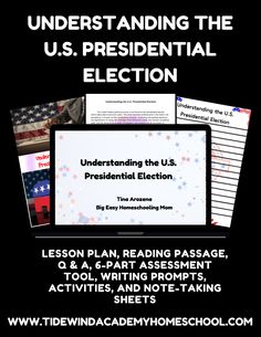 Unlock a comprehensive understanding of the U.S. presidential election process with this all-inclusive educational bundle.  Designed for upper middle to high school students, this bundle includes a detailed reading passage and Q&A, a structured lesson plan, an engaging PowerPoint presentation, a 6-part assessment tool, a collection of writing prompts, and interactive student activities. How To Start Homeschooling, Social Media Games, Unit Study, Social Media Presence, Reading Passages