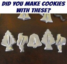 the cookie cutters are shaped to look like people