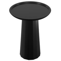 Black | Dayton Wooden Accent Table Wooden Accent Table, Office Contemporary, Pedestal End Table, Condo Bedroom, Multipurpose Table, Round Accent Table, Side End Table, Black Side Table, Table Black