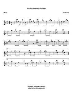 Brown Haired Maiden Bagpipe Sheet Music - Learn to play bagpipe tune Brown Haired Maiden Bagpipe Music, Highland Bagpipes, Online Learning Platform, Cello Music, Interactive Video, Interactive Lessons, Bagpipes, Learning Platform, Video Lessons