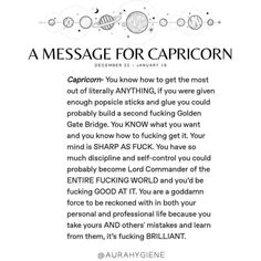 the message for capricorn