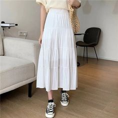 SPECIFICATIONSWaistline: empireSkirt: Vintage / High Waist / ChicStyle2: Young Style / CasualOccasion: Vacation / Campus / DailySize: One sizeFit for: Girls / StudentsSeason: Spring / Summer / AutumnBrand Name: IFOMTModel Number: CYX5827Style: Preppy... Chiffon Skirts, Rok Midi, Skirts Vintage, Pleats Pattern, Maxi Rok, High Waisted Maxi Skirt, Patchwork Skirt, Style Preppy, Chiffon Skirt