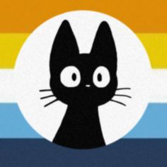 a black cat sitting in the middle of a rainbow colored background with text that reads, i love you to the moon and back