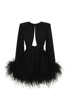 Feather Trim Dress, Feather Trim, Trim Dress, Mode Inspo, Hem Dress, Fancy Dresses, Stunning Dresses, Clothing And Accessories, Moda Operandi