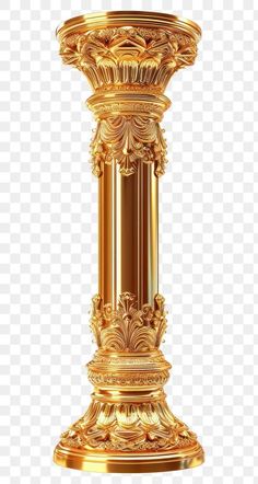 a golden vase on a white background with no background, hd png and psd