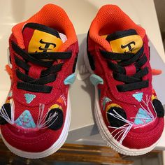 Brand New With Box Ready To Be Shipped Playful Red High-top Sneakers, Red High-top Sneakers For Playtime, Playful Red Non-slip Sneakers, Playful Red Sneakers With Round Toe, Nike 95, Blazer Shoes, Nike 270, Nike Force 1, Nike Air Max 2090