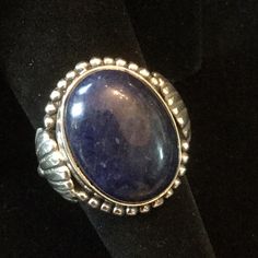 Look At This Gorgeous, Genuine, Rich Blue Lapis Lazulli. This Cabochon Is Set Into .925 Sterling Silver In A Classic Style. Has A Heavy Solid Setting, No Light Weight Flimsy Silver Here. Super Classy And A Elegant Timeless Look. From The Atlanta Gem & Mineral Show Lapis Ring, Womens Jewelry Rings, Blue And Silver, Atlanta, Classic Style, Gems, 925 Sterling Silver, Women Jewelry, Sterling Silver