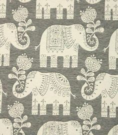 an elephant pattern is shown on a gray background