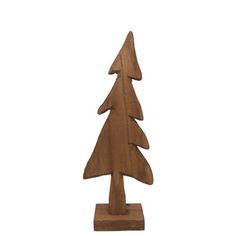 a wooden christmas tree on a white background