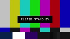 an old tv screen with the words please stand by