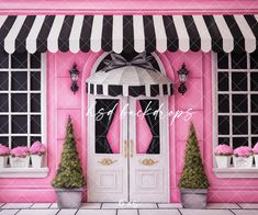 Boutique Storefront Photo Backdrop for Barbie Inspired Photos French Boutique, Cake Smash Backdrop, Backdrop Birthday, Store Design Boutique, Girl Shopping, House Dream, Photography Templates, Fashion Moments, Talk Of The Town