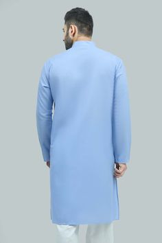 BLUESAANCHI MEN'S CASUAL LIGHT BLUE KURTA SET   Elevate your casual wardrobe with the BLUESAANCHI Men's Casual Light Blue Kurta Set. This stylish ensemble offers a perfect blend of comfort and elegance, making it ideal for casual outings or festive occasions. The light blue color adds a fresh touch, ensuring you stand out in style.  Features  Stylish light blue color  Comfortable and breathable fabric  Classic kurta design  Easy to wear and maintain   Specifications  Brand: BLUESAANCHI  Size Range: S, M, L, XL  Occasion: Casual, Festive  Care Instructions: Hand wash recommended   Material & Care  Material: Cotton blend for comfort  Care: Machine wash in cold water, do not bleach  Iron on low heat if necessary    Legal Disclaimer:  The product is guaranteed to be 100% genuine. Product image Blue Casual Straight Kurta, Casual Blue Kurta For Eid, Blue Casual Kurta For Eid, Long Sleeve Blue Tops For Eid, Traditional Blue Top For Eid, Traditional Long Sleeve Light Blue Kurta, Light Blue Cotton Kurta With Long Sleeves, Light Blue Long Sleeve Kurta With Dabka, Light Blue Dabka Embellished Long Sleeve Kurta