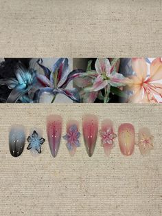 Daisy Acrylic Nails, Classy Acrylic Nails, Nail Idea, Flower Nail, Fire Nails