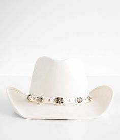 Fame Accessories Banded Cowboy Hat - Cream , Women's Ivory Faux suede structured hat 3 1/2 brim One size fits most. 90% Polyester 10% Alloy. Machine wash cold. Do not bleach. Do not tumble dry. Cool iron. Do not dry clean. Apparel & Accessories > Clothing Accessories > Hats Cream Cowboy Hat, Cute Cowgirl Hats, Country Fest Outfits, Cowgirl Hat Outfit, Southern Clothes, Retro Western Aesthetic, White Cowgirl Hat, Cute Cowboy Hat, Cow Boy Hat