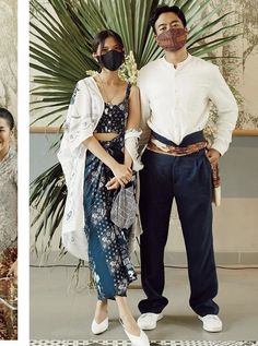 Model Dress Kebaya, Kondangan Outfit, Batik Dress Modern, Batik Ideas, Kebaya Modern Dress, Ootd Kondangan, Pre Wedding Photoshoot Outfit, Batik Modern, Batik Couple