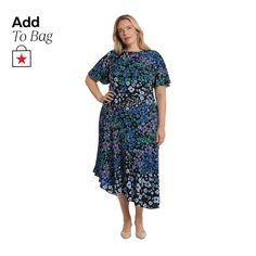 in stock Maggy London, Floral Print Midi Dress, Printed Midi Dress, Black Midi Dress, Buy Online, Blue Black, Floral Prints, Midi Dress, London