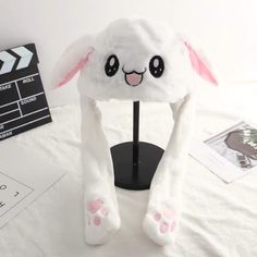 ✅Buy 1 get 1 free , choose 2 options✅To make the bunny ears dance just simply press the paws ✅Material: 100% Polyester ✅Handling Time before shipping: 5 days Pikachu Hat, Swag Hats, Funky Hats, Stylish Caps, Aesthetic Grunge Outfit, Kawaii Bunny, Bunny Hat, Kawaii Accessories, Kawaii Fashion Outfits