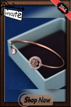 Exquisite Fashion 18k Gold & 925 Silver Design Jewelry Tree Of Life Adjustable Bracelets for Women Wedding Bangle Bracelet Rose Gold Round Bracelets As Gift For Her, Rose Gold Round Bracelets, Perfect Gift For Her, Arm Jewelry, Silver Design, Jewelry Tree, Women's Jewelry And Accessories, Design Jewelry, Bracelets For Women, Adjustable Bracelet