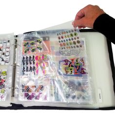 The Spinder Binder is a simple, lightweight plastic cover that is designed to hold just one Spinder (sold separately). There is one strip of hook fabric down the inside spine of the binder to hold one Spinder in place. A single, full zipper secures your products neatly inside the binder. This package contains one 16.5x15x2.5 inch craft binder with one removable spinder (3-ring binder section). Imported. Scrapbook Supplies Organization, Totally Tiffany, Scrapbook Storage, Scrapbook Organization, Sticker Organization, Organize Craft Supplies, Craft Room Design, Binder Cover, Scrapbook Room