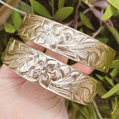 Hawaiian Hamilton Gold Bracelet (15mm) Hamilton Jewelry, Bangle Gold, The Bangles, Heirlooms Jewelry, Gold Armband, Dainty Bracelet