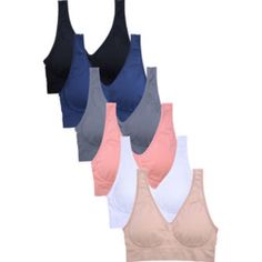 Pack Of 6 Sofra Women's Seamless Sports Bra (Br0124sp9) Product Sku: Br0124sp9 Condition: 100% Brand New With Tags Description: Go The Distance In This Performance-Ready Sports Bra. With A Seamless Design That Lends A Smooth Shape And Comfortable Silhouette No Matter The Workout, The Removable Cups Also Allow You To Customize Your Coverage For Perfect, Maximized Support. Nylon/Spandex. Removable Pads. U-Shape Silhouette To Wear With Multiple Necklines. One Size Fits Most. Sold As A Pack Of 6, In Colorful Sports Bras, Go The Distance, Seamless Sports Bra, Everyday Bra, Women Essentials, 4 Way Stretch Fabric, Womens Activewear, Sports Bras, Active Wear For Women